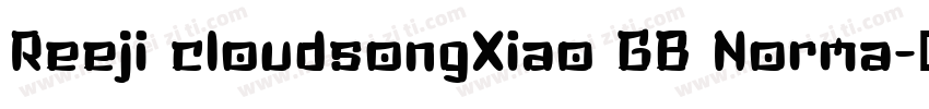 Reeji cloudsongXiao GB Norma字体转换